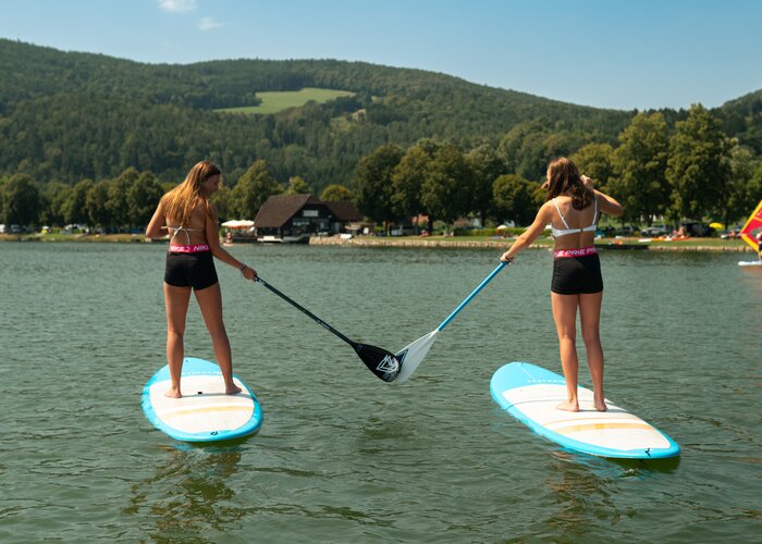 Stand up paddling in der Region ApfelLand Stubenbergsee | ©  Oststeiermark Tourismus | rkp.marketing