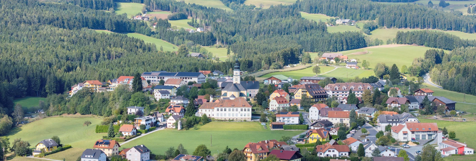 Ortsbild Wenigzell im Joglland