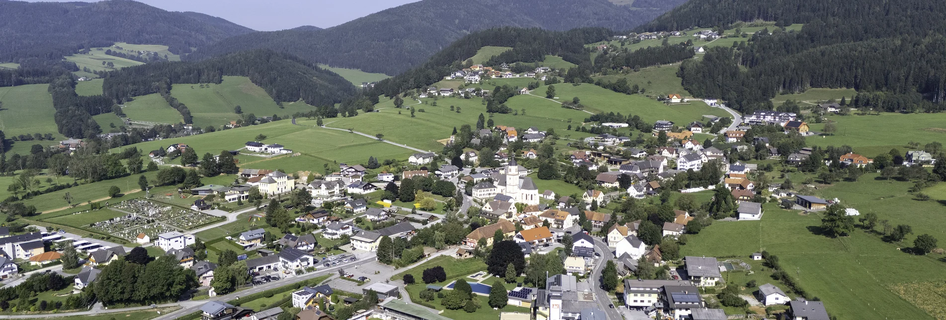 Luftaufnahme in Fladnitz an der Teichalm