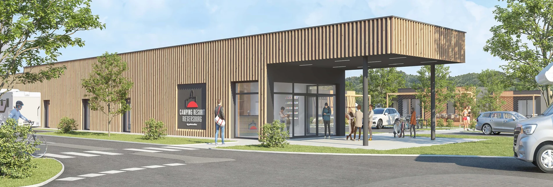 Eröffnung des neuen Camping Resorts im März 2024 | © Gebetsroither International GmbH, Rendering