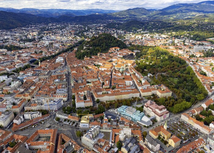 Graz from above | © Steiermark Tourismus | Harry Schiffer