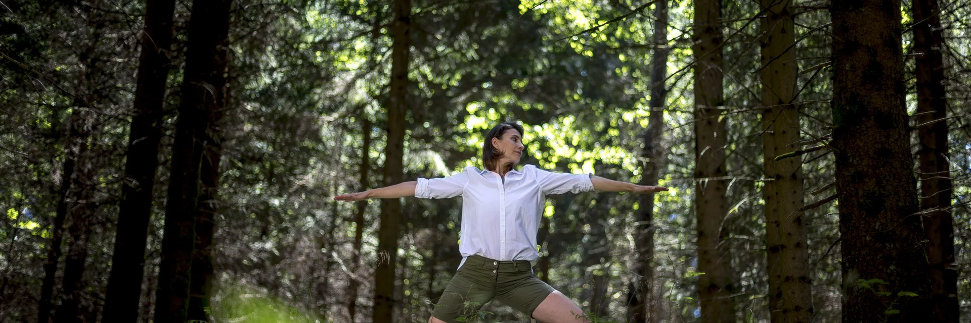 Yoga im Wald | © STG | Tom Lamm Yoga im Wald | © STG | Tom Lamm