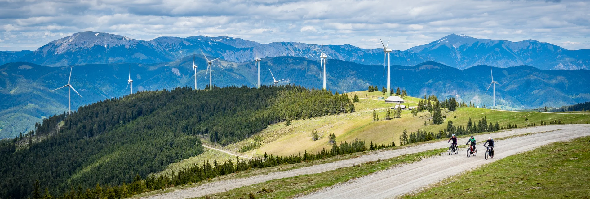 Out and about in the Pretul Wind & Bike Park | © STG | Jesse Streibl