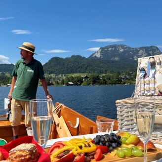 Plätten Breakfast, Altaussee, Sandling | © Altaussee Schifffahrt