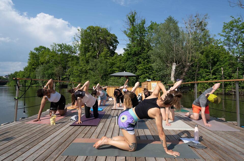 Die Flößerei- Yoga am SUP - Impression #1