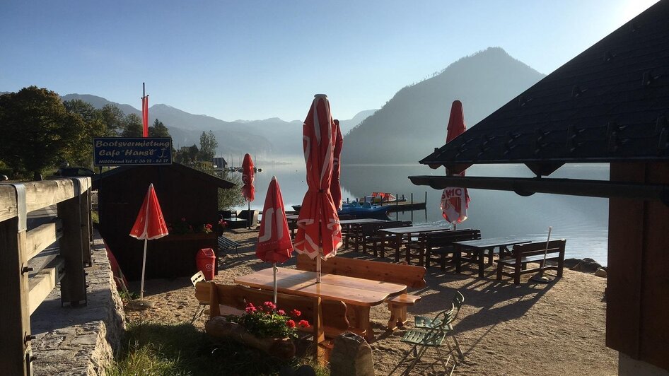 Seelaube Grundlsee, Grundlsee, Ausblick | © Cafe Hansl