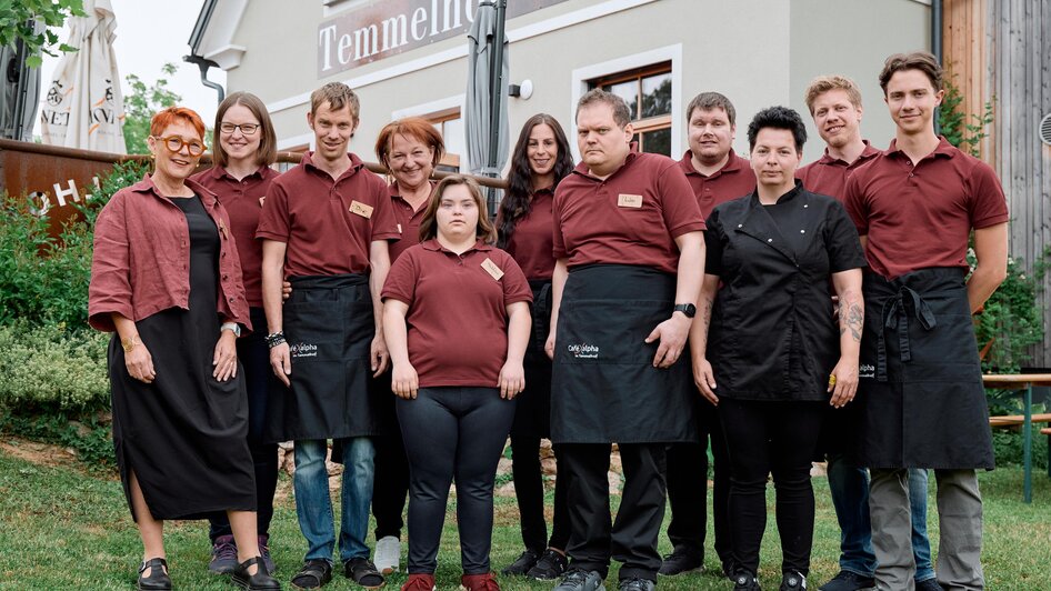 Das Team in Café | © Café alpha