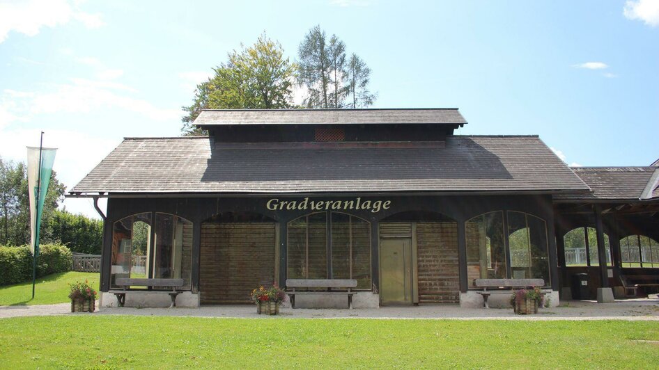 Graduation plant, Altaussee, frontal view | Viola Lechner | © Viola Lechner Gradieranlage, Altaussee, Frontalansicht | © Viola Lechner