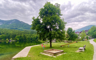 Spielplatz Seeklause, Grundlsee, Sandkiste | © Bettina Scheck