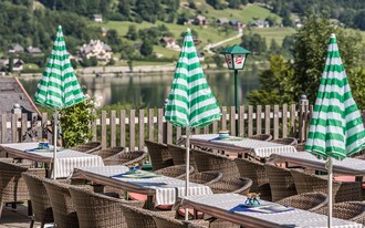 Ressenstüberl, Grundlsee, mit Gastgarten | © Markus Mitterer