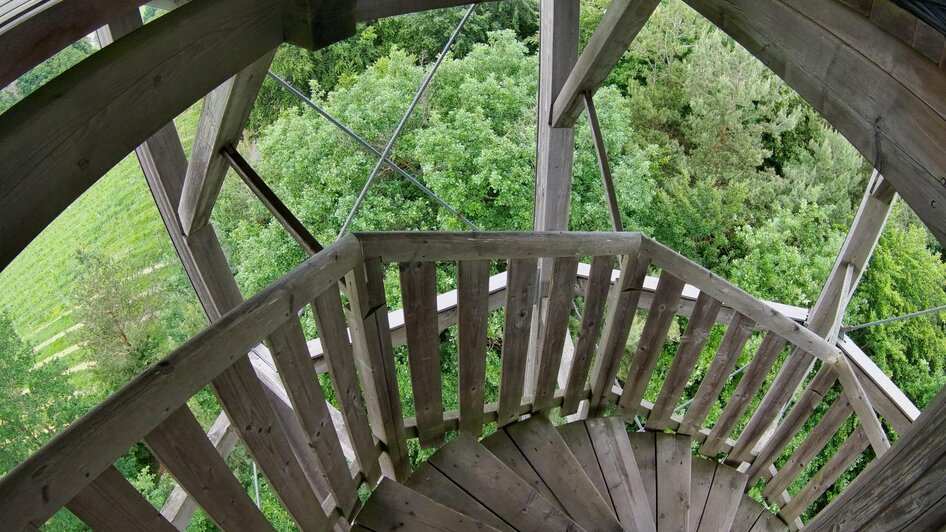 Wendeltreppe nach oben | © Thermen- & Vulkanland