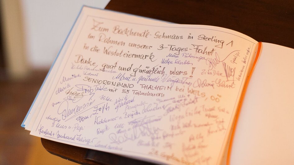 Gästebuch | Günter Schaar | © Hotel & Restaurant SCHILCHERLAND HOF Gästebuch | © Hotel & Restaurant SCHILCHERLAND HOF