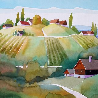 Weststeirische Landschaft von Sepp Steurer | © Susanne Steurer