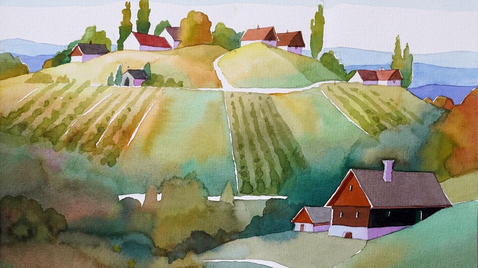 Weststeirische Landschaft von Sepp Steurer | © Susanne Steurer