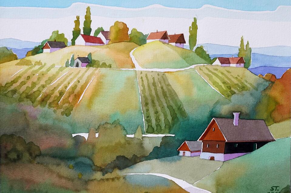 Weststeirische Landschaft von Sepp Steurer | © Susanne Steurer